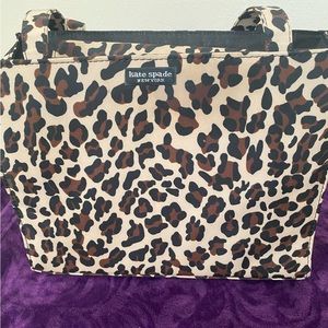 EUC-Kate Spade Small Leopard Tote